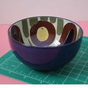 Royal Copenhagen Baca Nils Thorsson Faience Bowl 186/2196 Blue Abstract Denmark